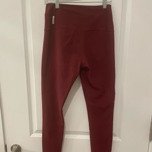 Zella dark red leggings